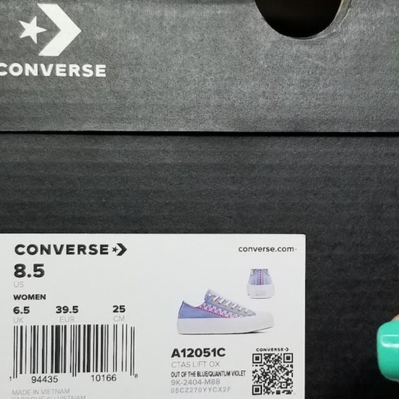 Converse Women's CTAS Lift Free Spirit Floral Limited Edition  8.5 A12051C NWT - Picture 9 of 9